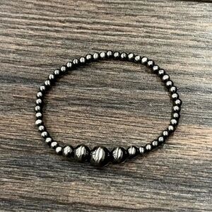 Handmade Polish Navajo Bead Stretch Bracelet